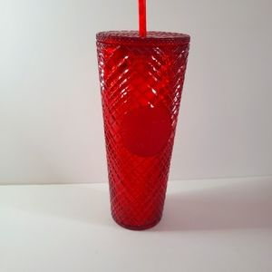 Starbucks Winter 2021 Holiday Red Jeweled Tumbler